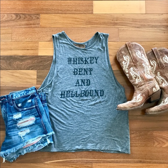 Whiskey Bent Muscle Tank - Picture 1 of 7