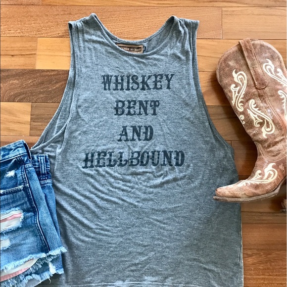Whiskey Bent Muscle Tank - Picture 2 of 7