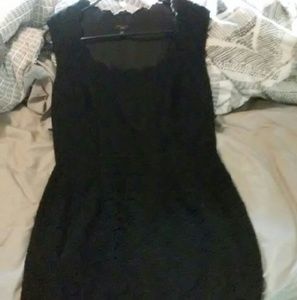 Ann Taylor black lace dress