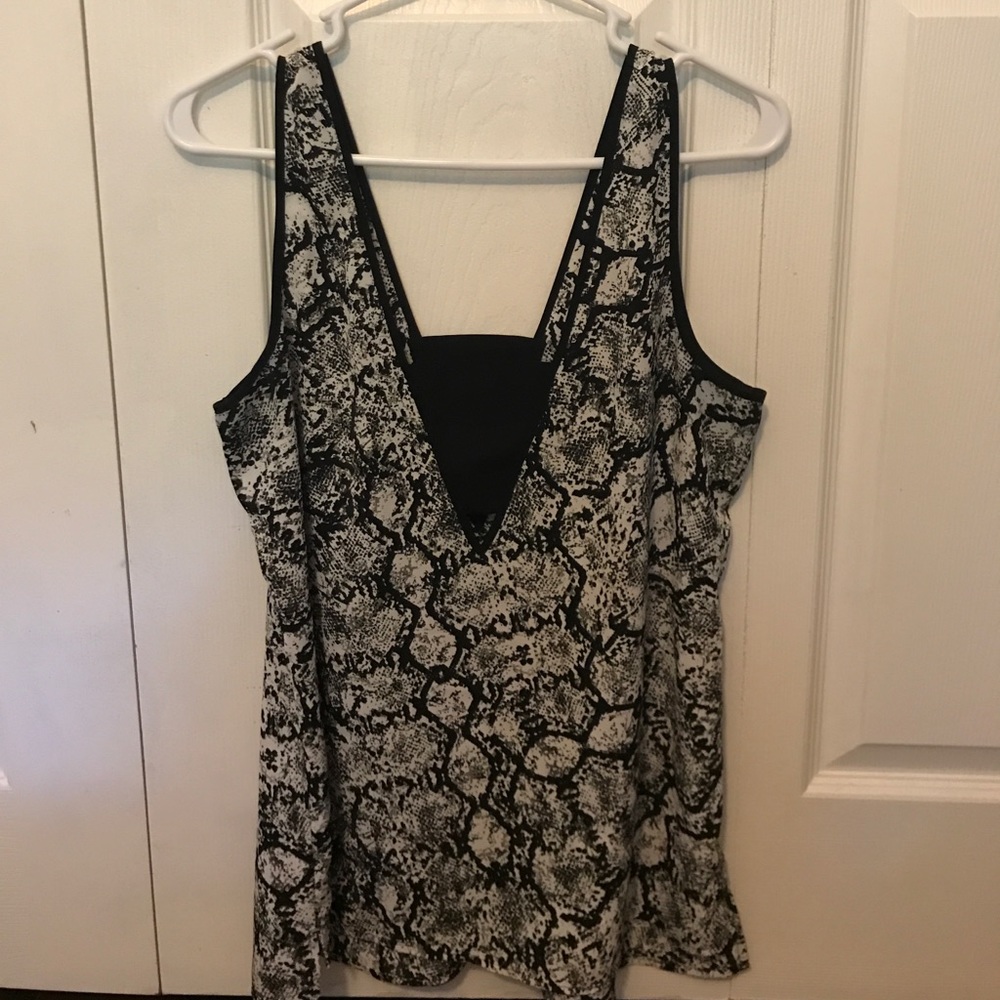 Express snakeskin tank top