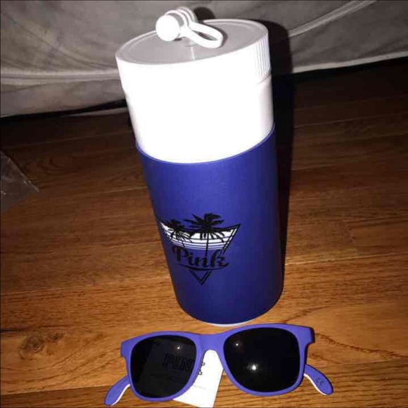 PINK Victoria's Secret Accessories - Pink water bottle and sunglasses