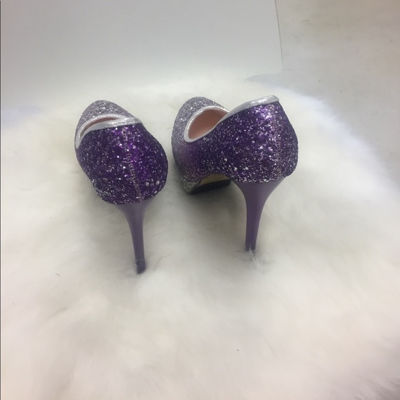 GZ Xian LV Shoes - Silver & Purple Glitter 6' Stilettos by GZ Xian Lv GZ Xian LV Shoes - Silver & Purple Glitter 6' Stilettos by GZ Xian Lv