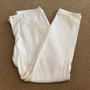 American Eagle White Utility Pants