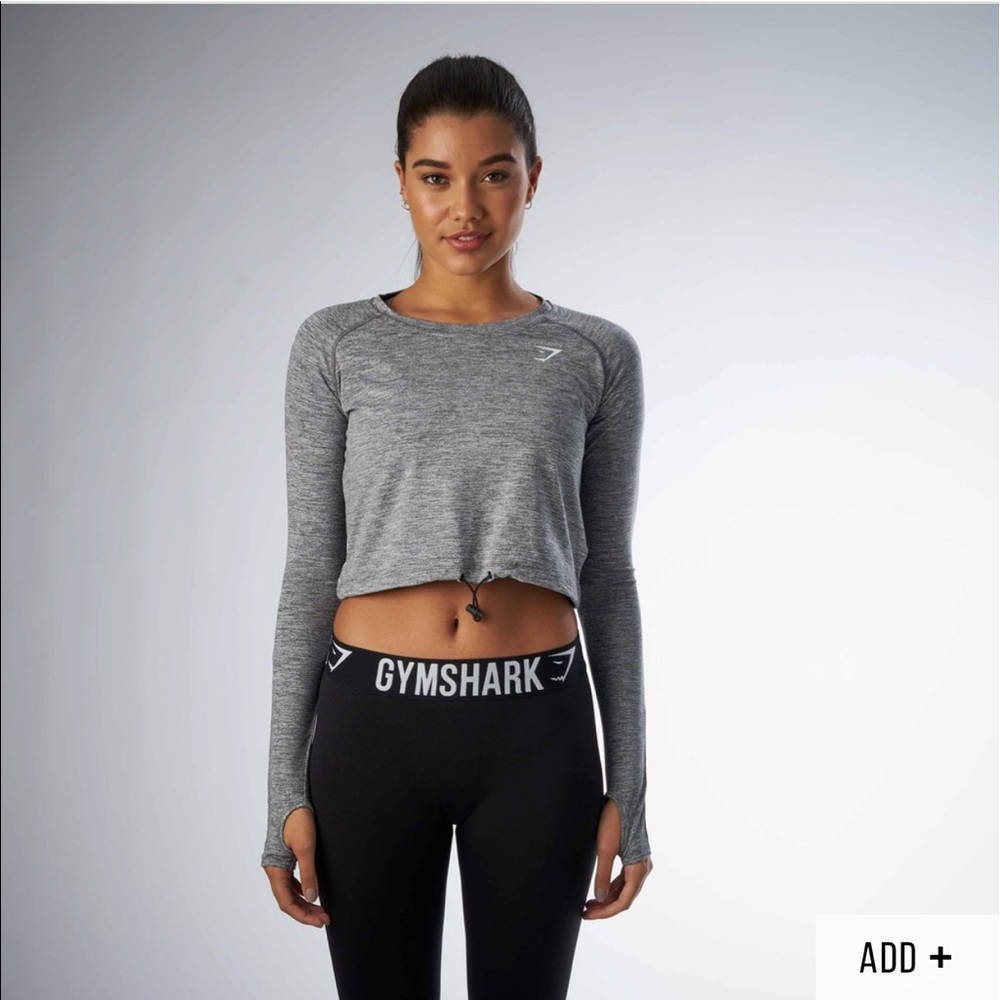 Gymshark drawcord crop top