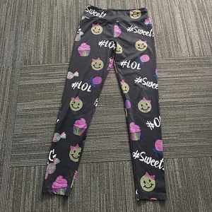 Girls Emoji Leggings
