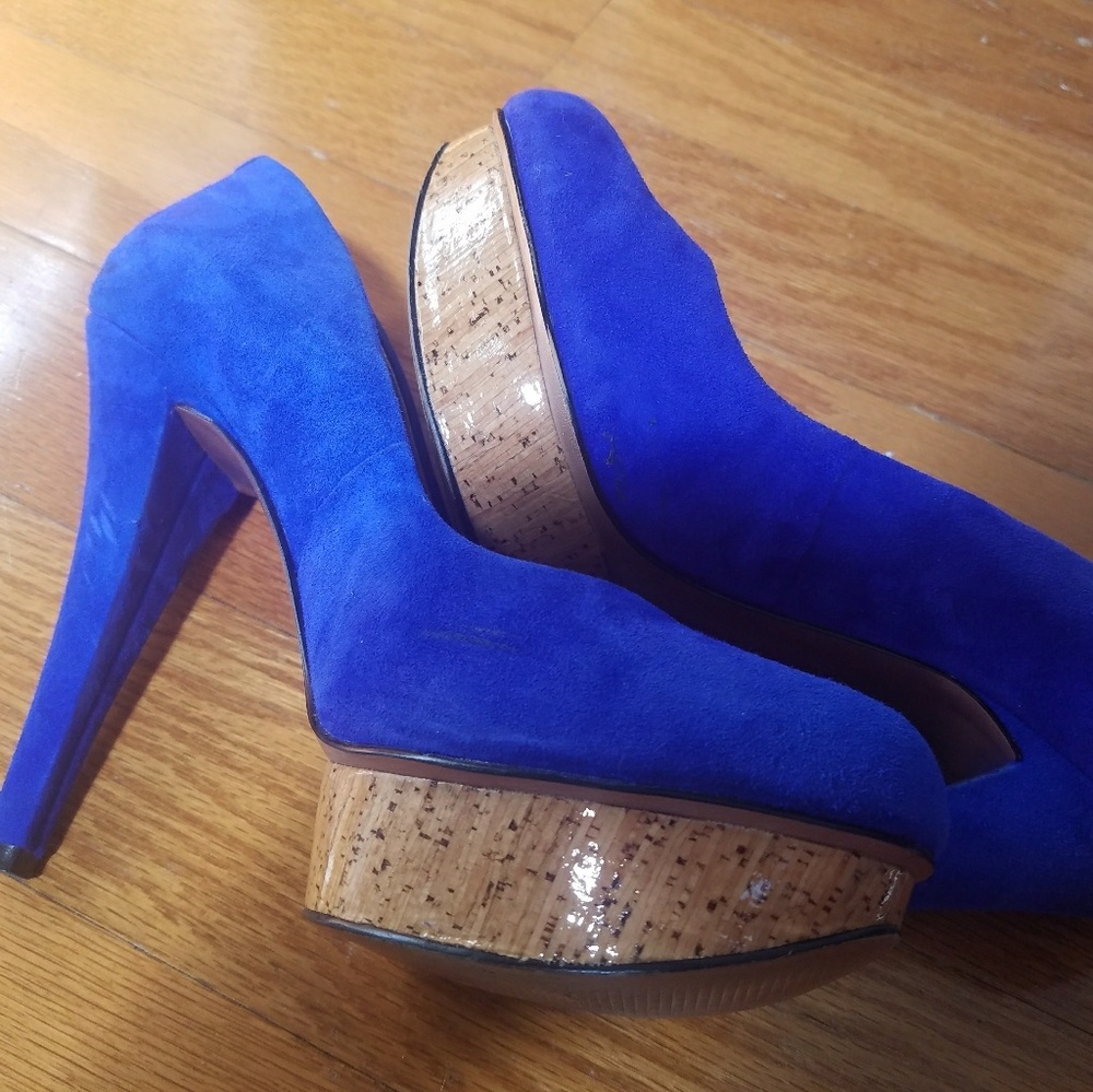 Bcbgeneration blue suede Capone pumps 7