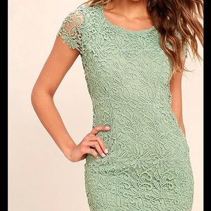 Pastel green dress