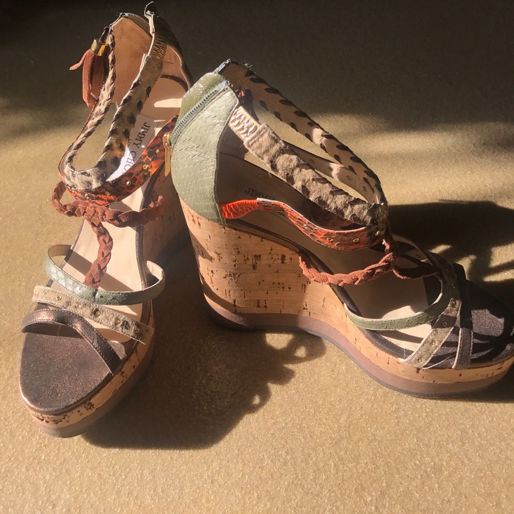 JIMMY CHOO wedge heels sz 40 / 9