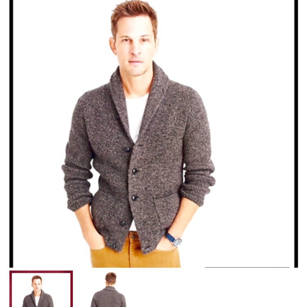 JCrew Men's Lambs Wool Cardigan