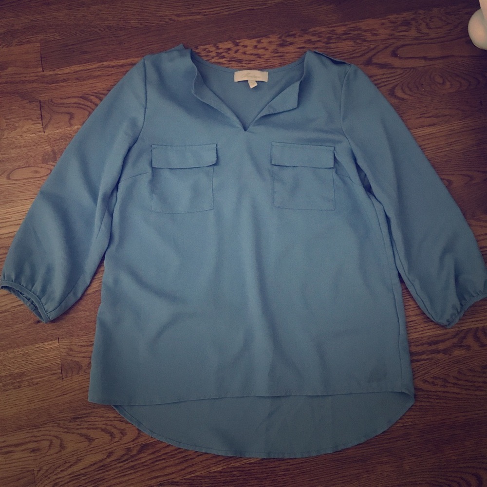Monteau Blue Blouse