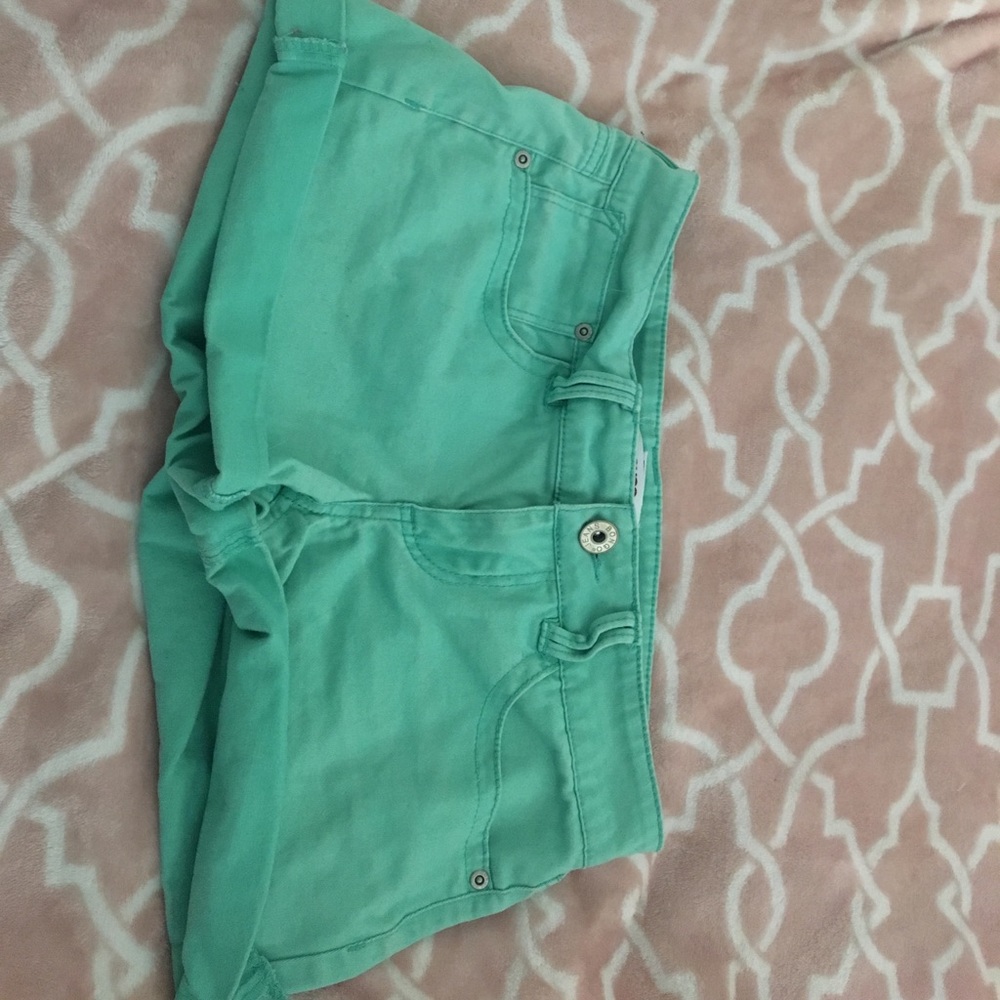 Teal shorts