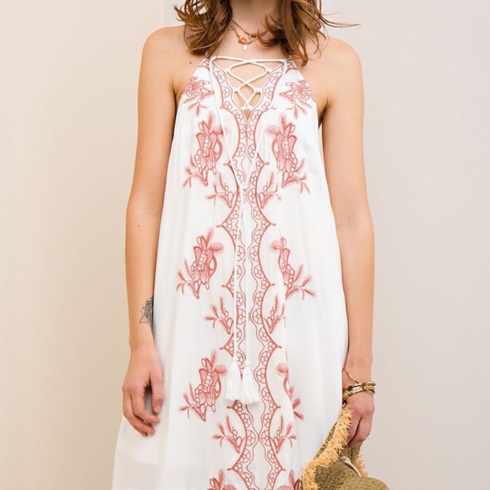 V-Neck Shift Dress SMALL ONLY