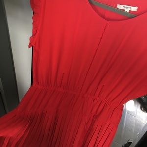 Madewell Silk Drop-Pleat Dress