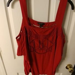 Beautiful Ruby colored BR blouse