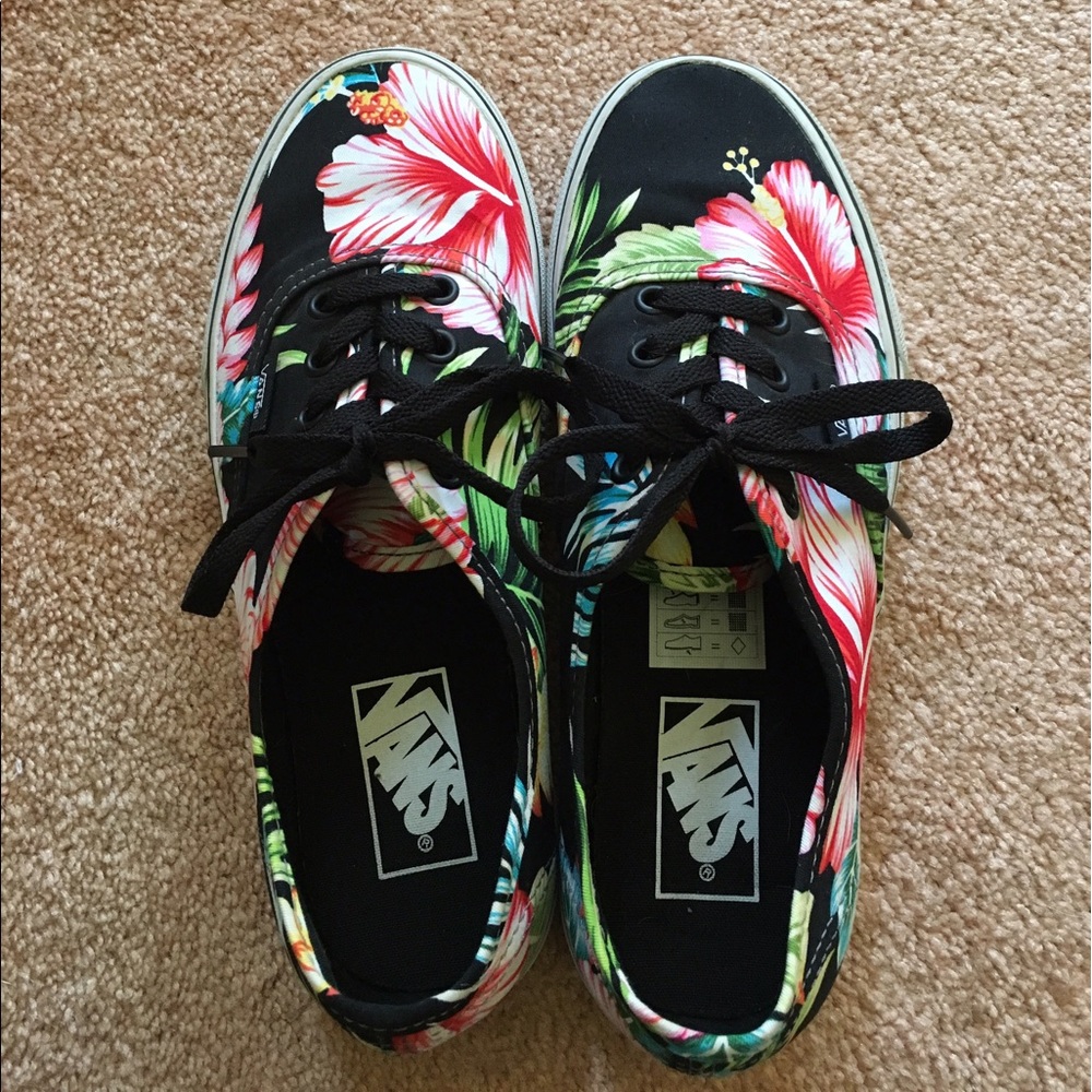 Hawaiian floral Vans