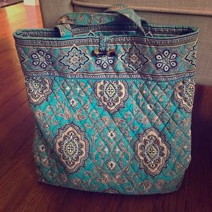 Blue Paisley Vera Bradley Tote