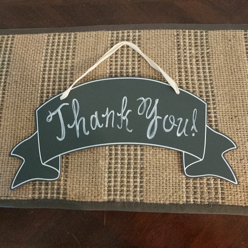 "Thank You" Wedding Sign