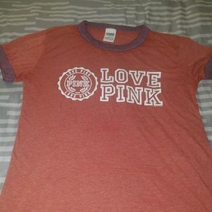 PINK- super soft campus T