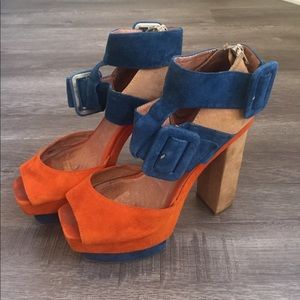 Ankle strap peep toe heel by Jeffrey Campbell
