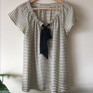 Loft blouse with bow