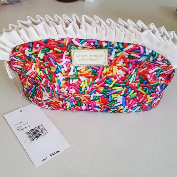 Betsey Johnson Handbags - Betsey Johnson candy cosmetics bag