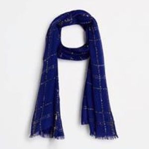 Ann Taylor Sequin Windowpane Scarf. NWT!