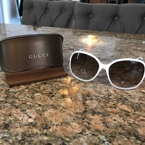 Gucci White Sunglasses