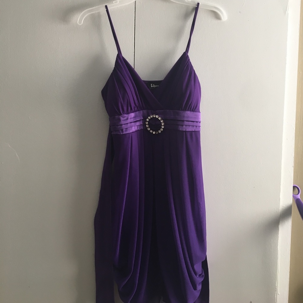 Purple cocktail dress