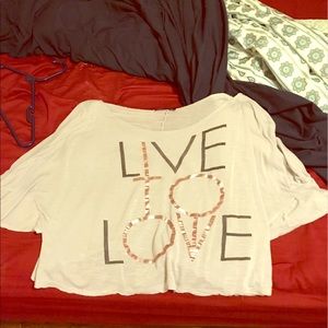 Off the shoulder shirt