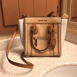 Michael Kors Tan Colette Messenger Tote
