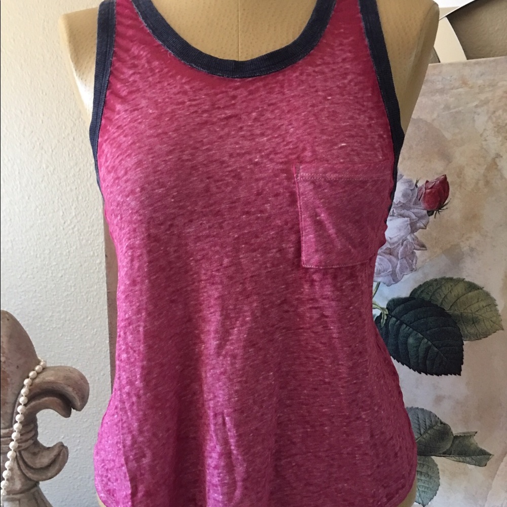 Free People burn out cross back tank NWT Sz. M