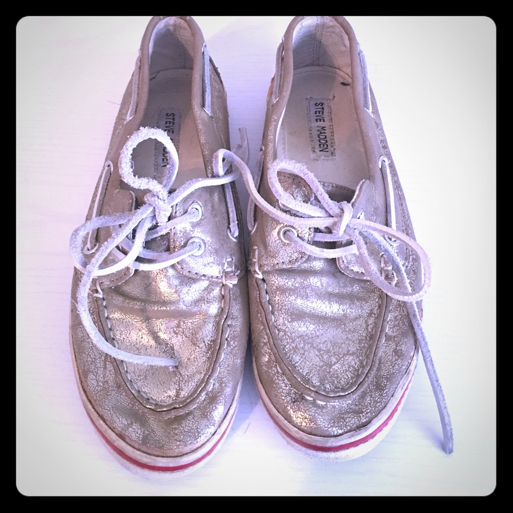 Steve Madden Gold Shoes!
