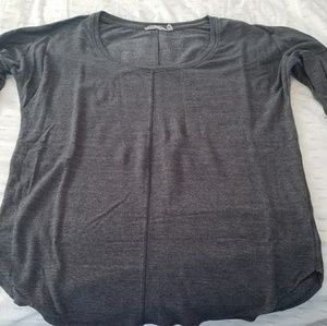 Athleta Heathered Grey Oversized Sweater, M