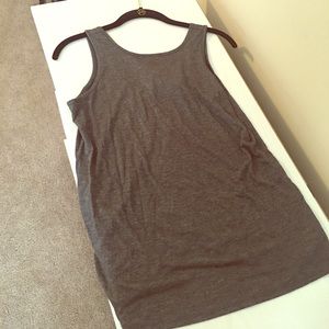 Grey tank with open back!