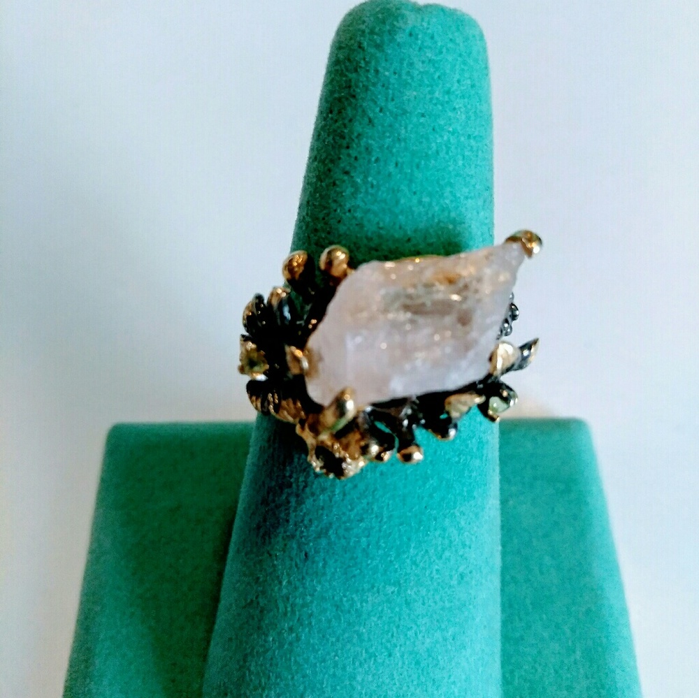 NWT Rose Quartz Sterling Silver Ring