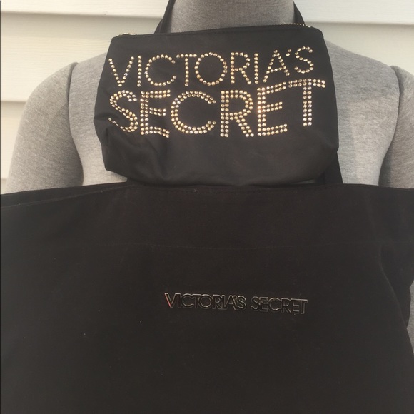 Victoria secret tote with cosmetic bag - Picture 3 of 7