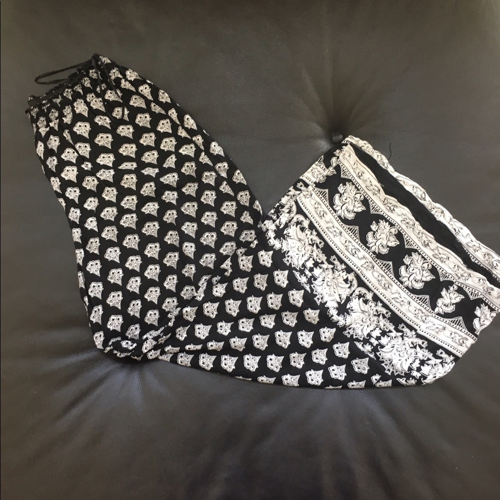 💎 Trendy Black & White Palazzo Pants 💎