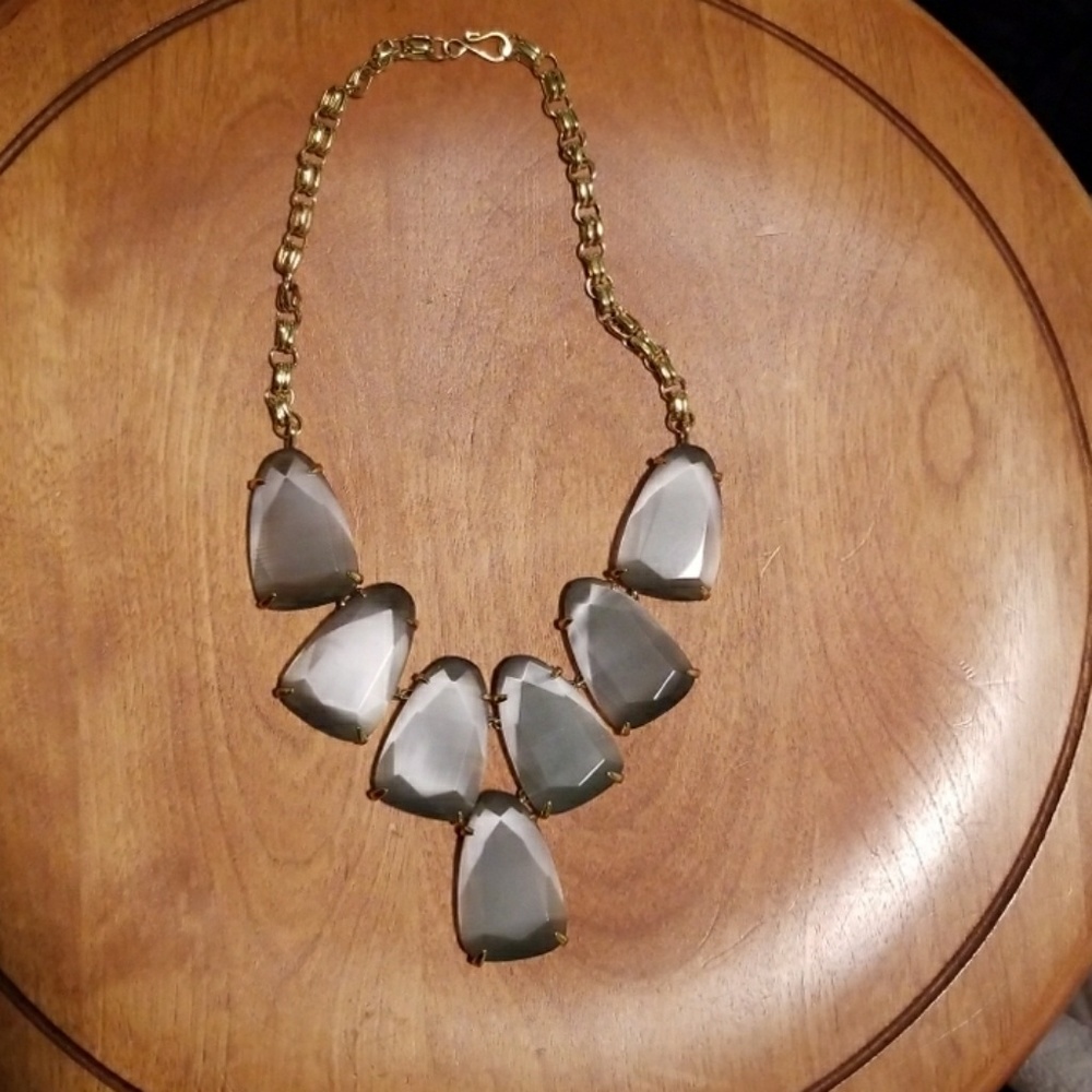 Kendra Scott Harlow Necklace Gray