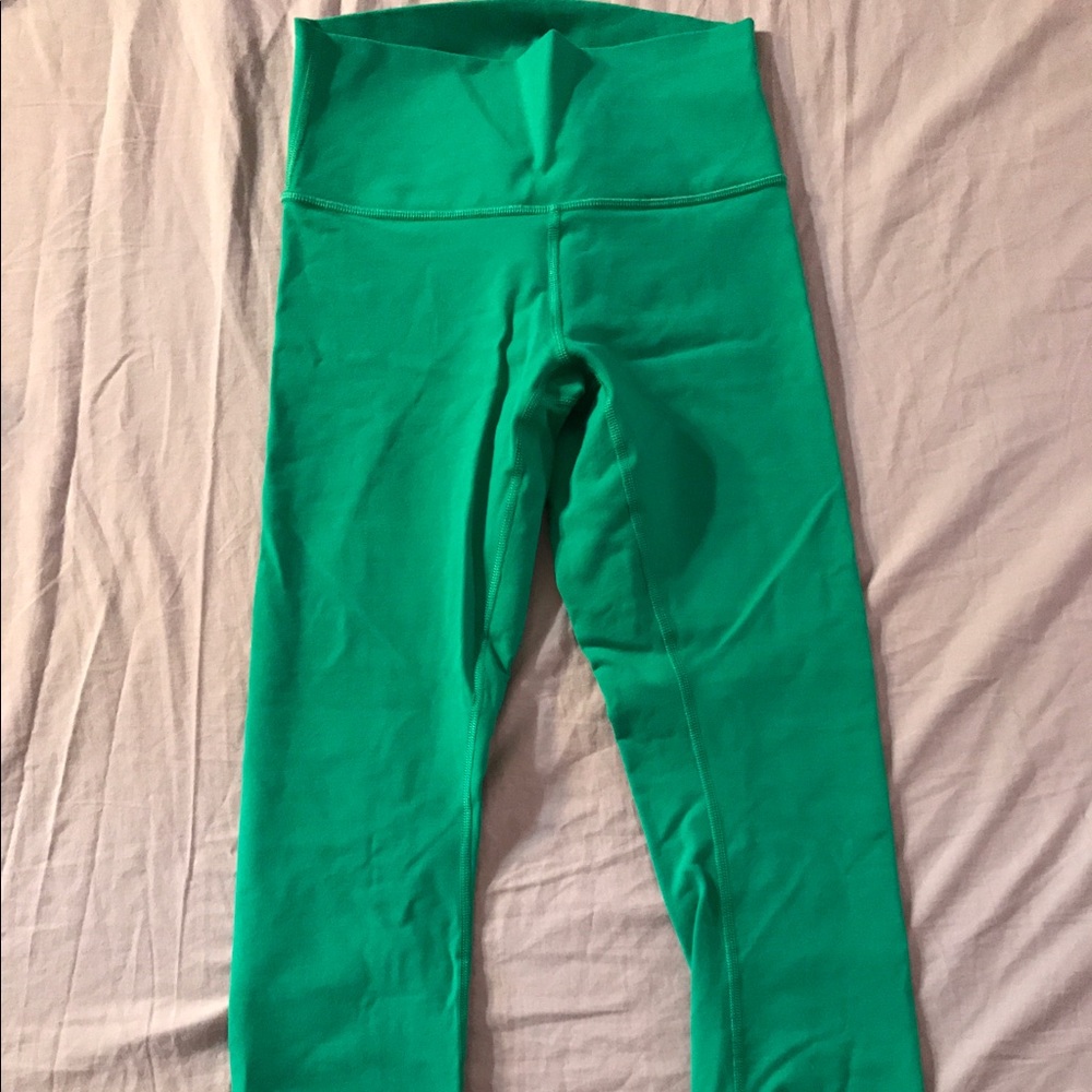Bright Green 7/8th Cropped Lululemon Leggings
