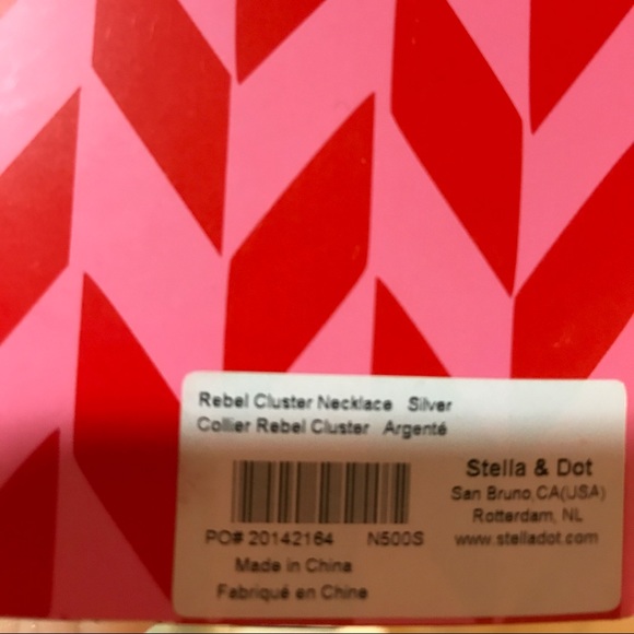 Stella & Dot Silver Rebel cluster necklace - Picture 5 of 5