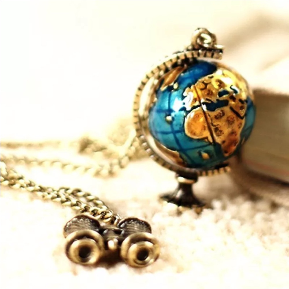 FREE GIFT 🎁 New globe telescope bronze pendant - Picture 2 of 9