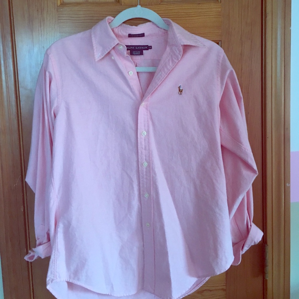 Pink Ralph Lauren oxford