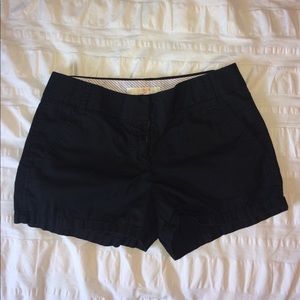 J Crew Black Chino Shorts