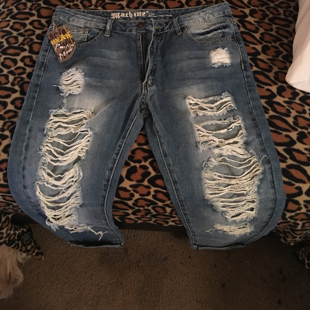 Great Britain machine jeans