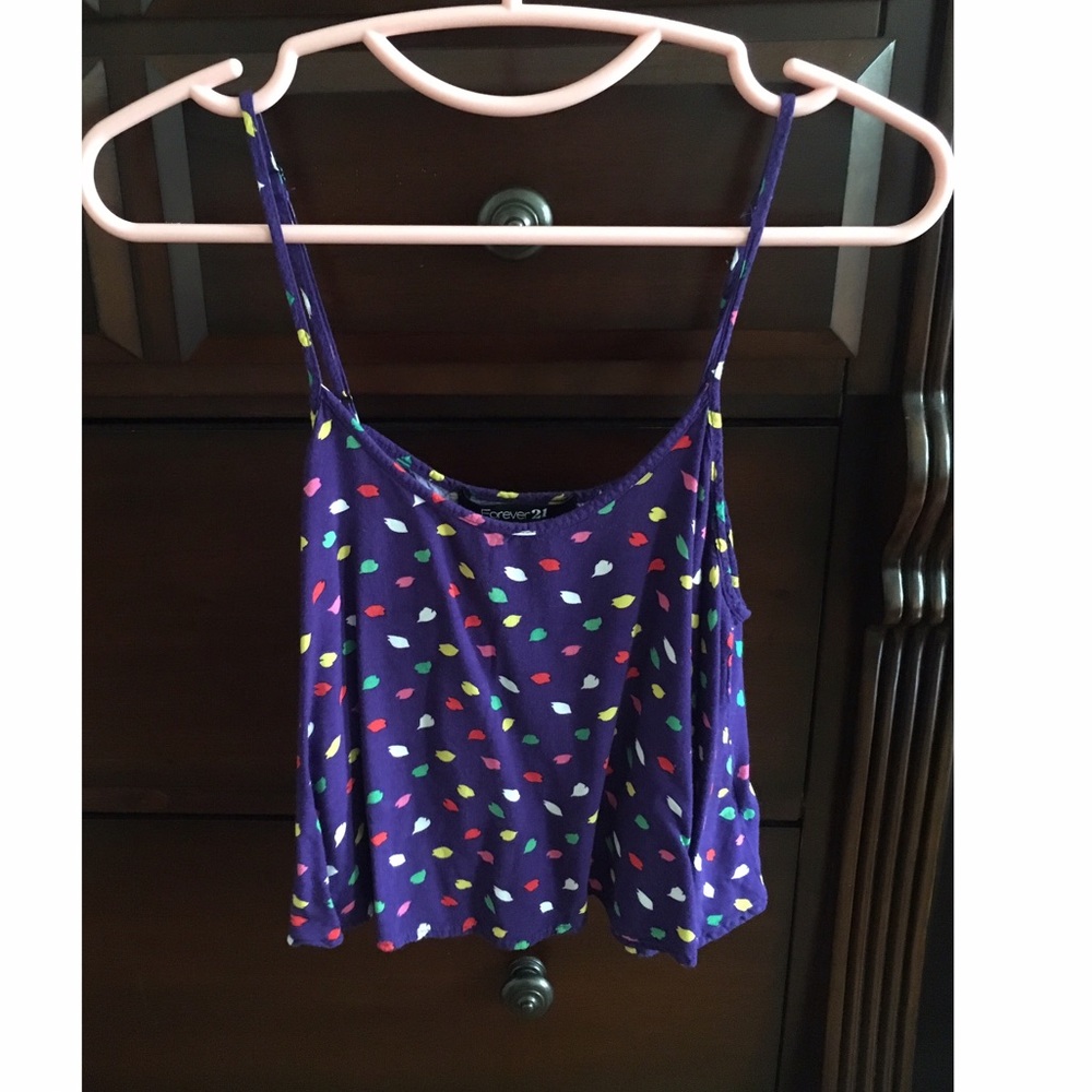 Forever 21 Purple Crop Top