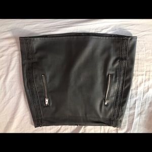 Faux Leather Express Mini Skirt