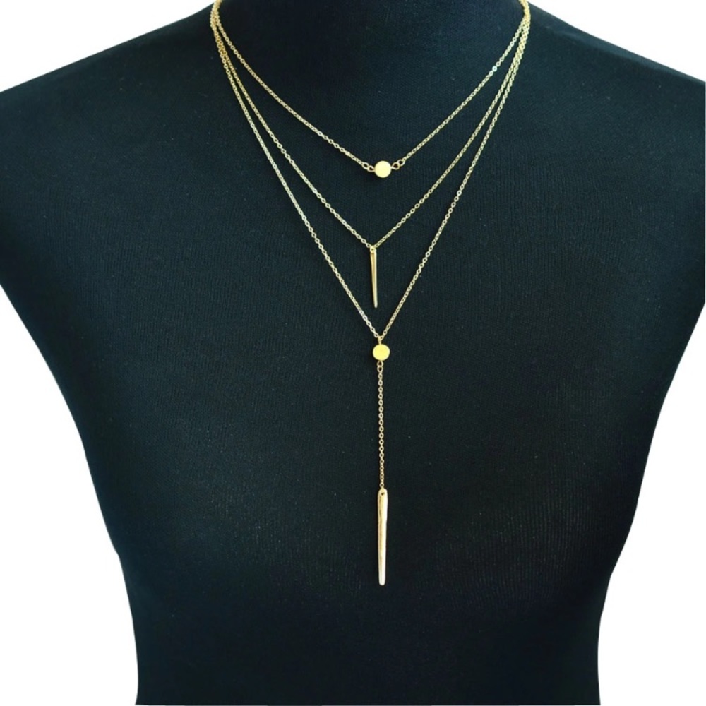 5 for $25 Three Layer Necklace - Picture 2 of 4