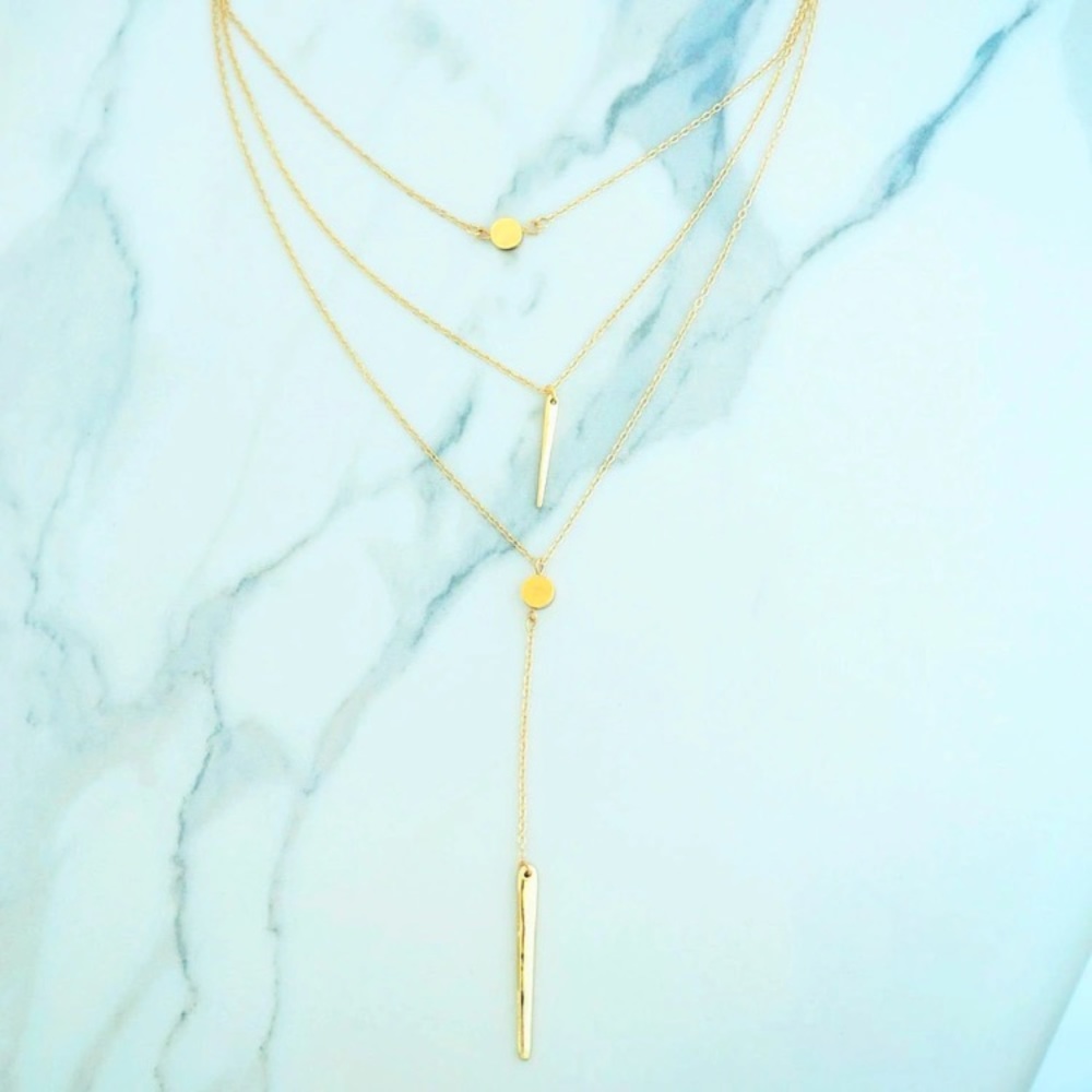 5 for $25 Three Layer Necklace - Picture 3 of 4