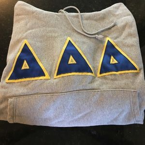 Tri Delta hooded sweatshirt size S/P