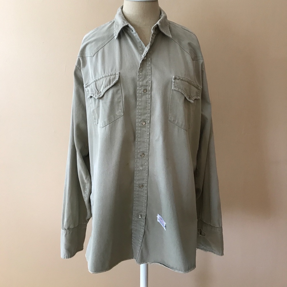 Vintage Dickson-Jenkins Khaki Western Work Shirt